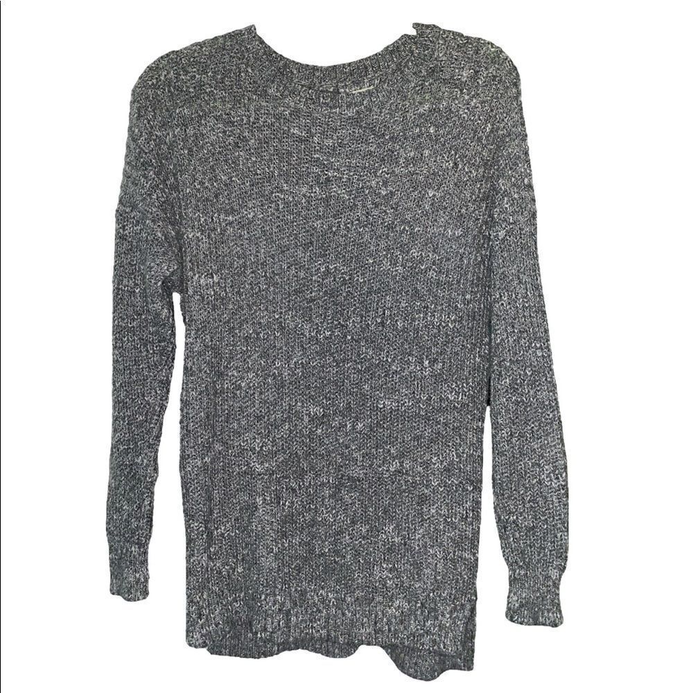 5/$25 DEAL Hollister Long gray Knit Sweater Sz xs/s